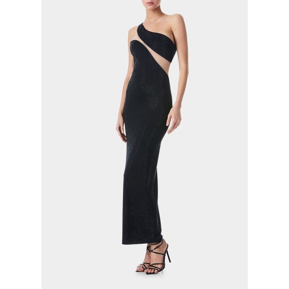 Alice + Olivia Mercedes One-Shoulder Dress size 2 - Picture 1 of 13
